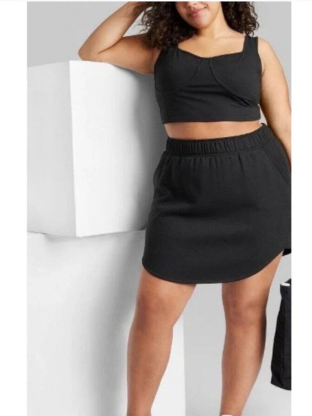 Women's Fleece Mini Skirt - Wild Fable 1X or 2X